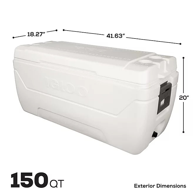dimensions of white igloo cooler