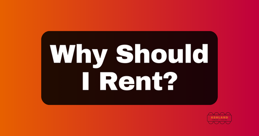 Why should I rent? with Ashland Tables and Chairs logo