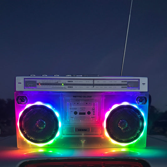 boombox with speaker lights