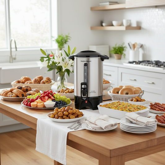 Coffee Urn at Brunch Buffet