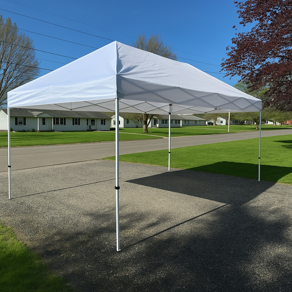 tent set up with no chairs